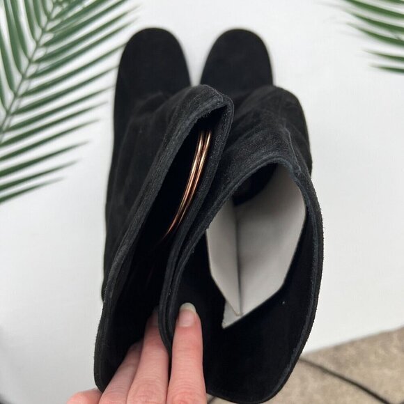 AGL Attilio Giusti Leombruni Michelle Black Leather Ankle Bootie Size 37 NWB - Picture 10 of 12